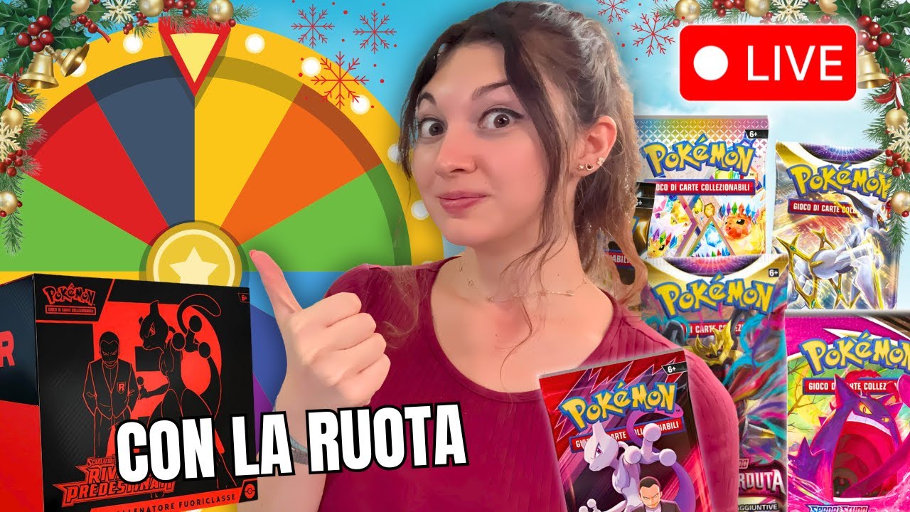 ULTIMA LIVE 🎄 Apro i Pacchetti di Carte POKEMON scelti dalla FORTUNA