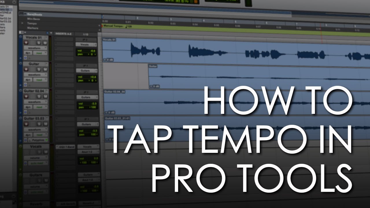 How to Tap Tempo in Pro Tools First and Pro Tools 12 - Pro Tools Tutorial - Soundgrains
