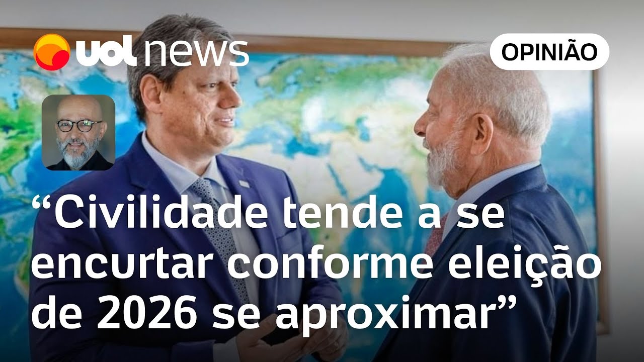 Josias: Lula e Tarcísio fazem coreografia política competente; civilidade deve encurtar até 2026