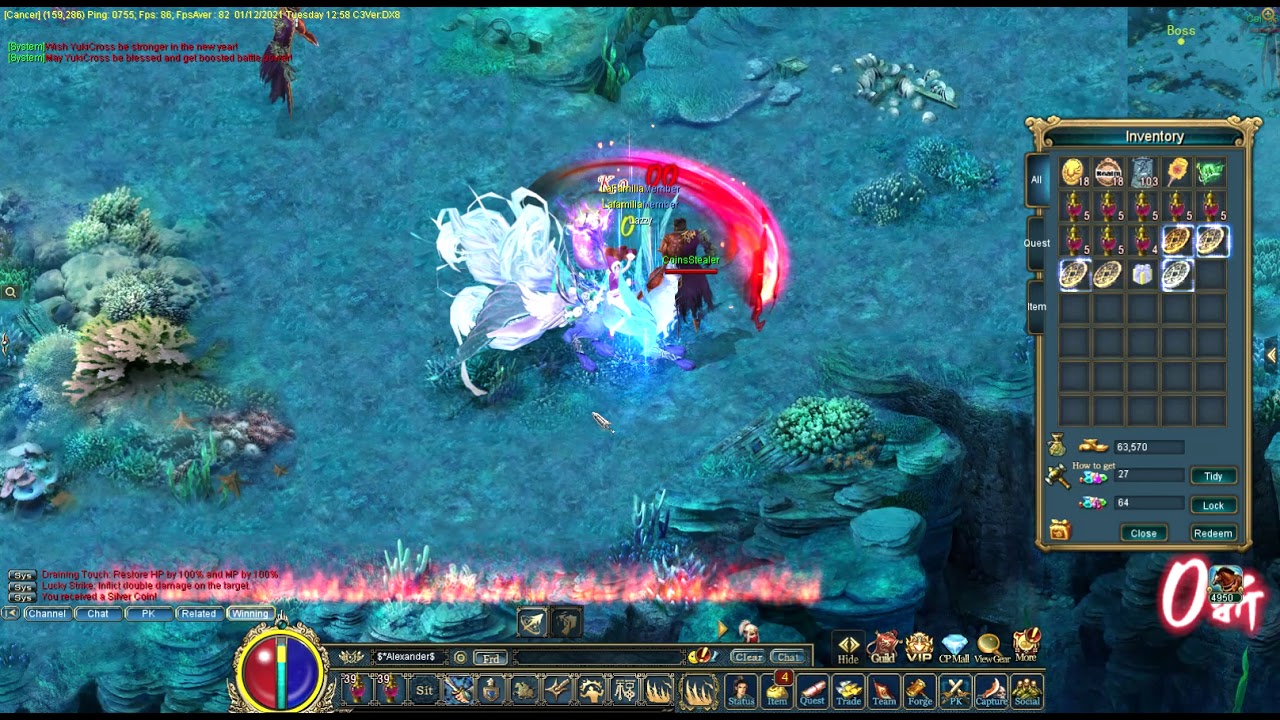 💥 Conquer Online 💥How do I make Treasure in Blue Quest ?