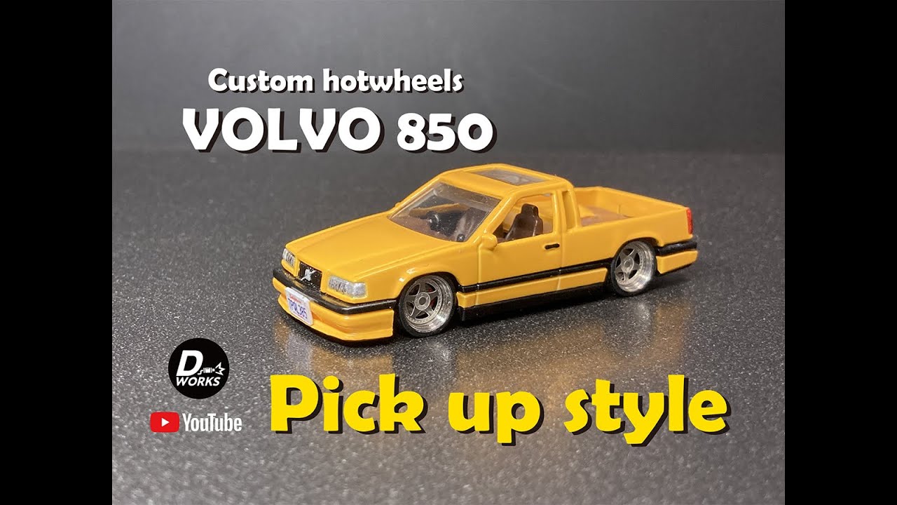Custom Hotwheels Volvo 850 Pick up Style.