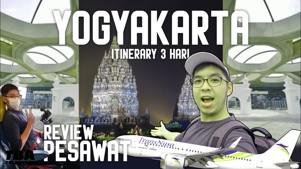 3 Hari di Jogja Kemana Aja? Review Pesawat Transnusa 2023 Vlog