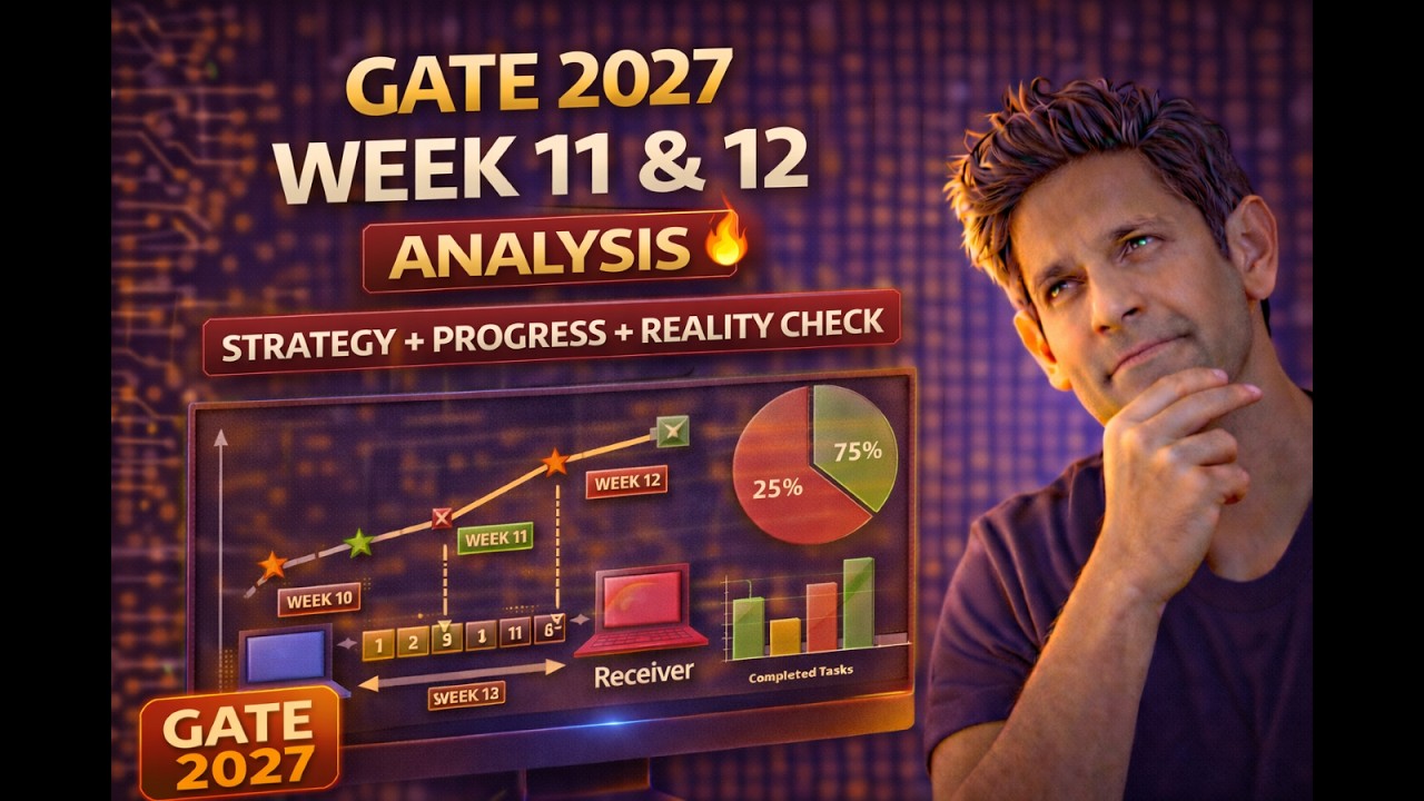 GATE 2027 Week 11 & 12 Analysis 🔥 | Strategy + Progress + Reality Check