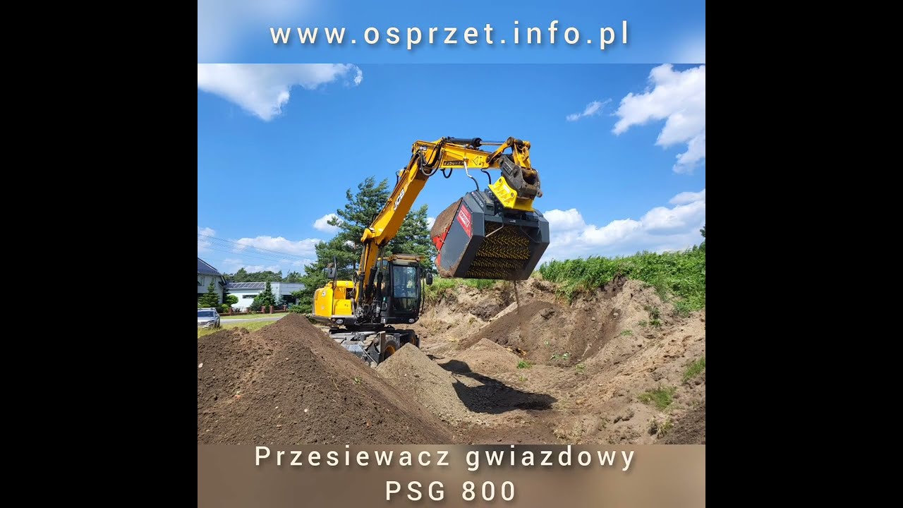 Łyżka przesiewająca - Przesiewacz gwiazdowy PSG 800 - pokaz przesiewania - 2023