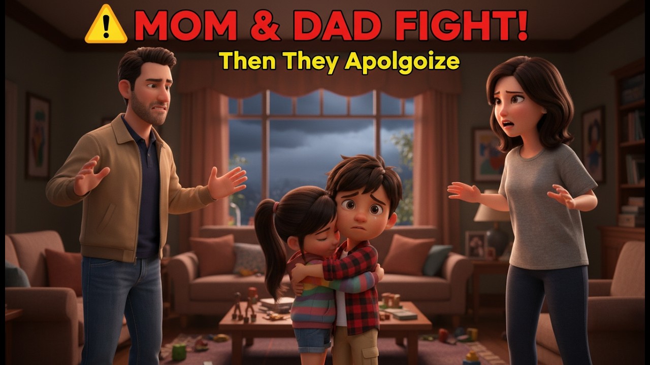 Mom & Dad Argue… Then They Fix It | Emotional Family Story (A2 English Listening)