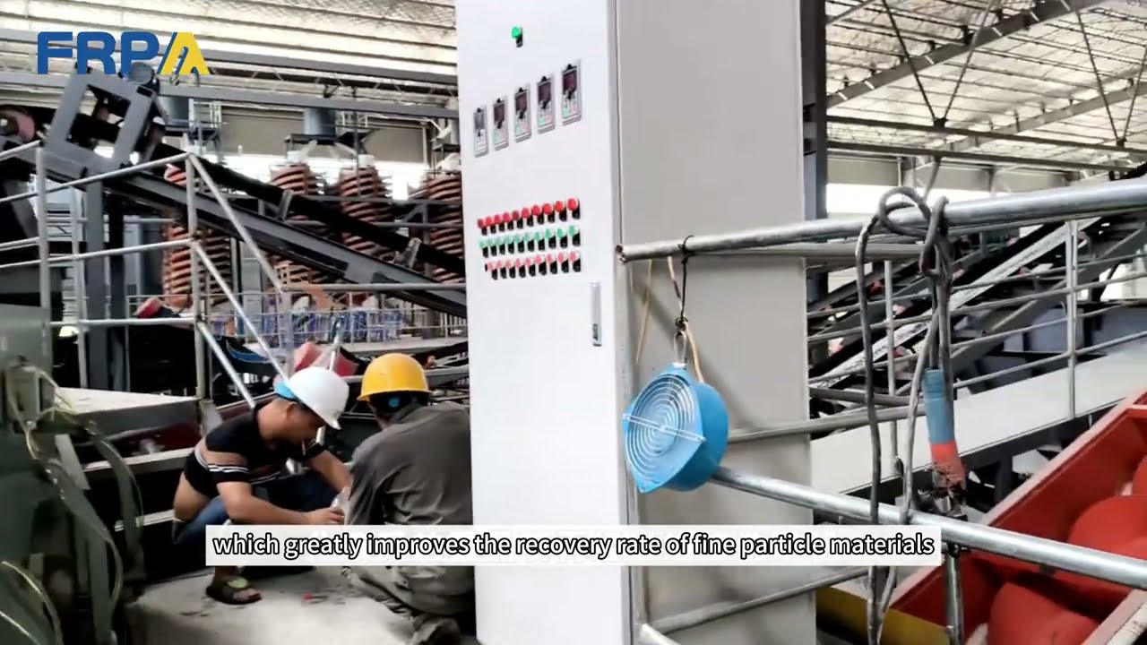 Baryte Processing Line /4.3 SG Barite Concentrate /Jig Machine and Spiral System in Operation