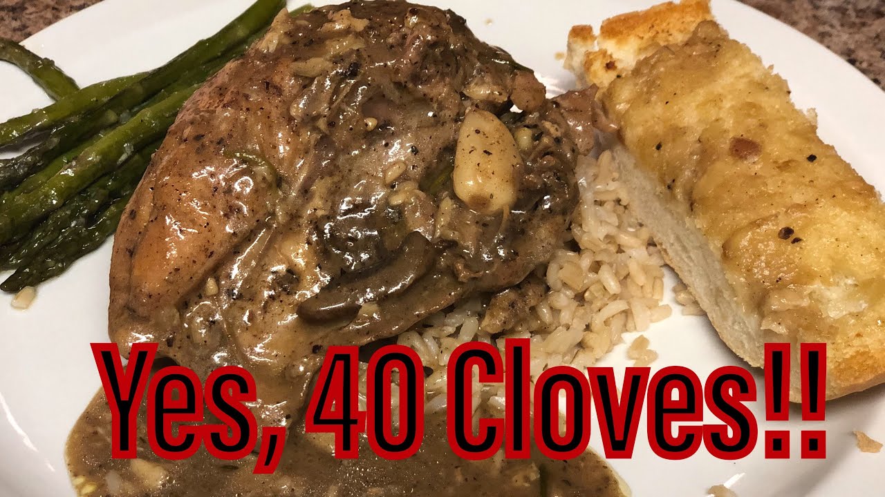 40 Cloves of Garlic Chicken | James Beard Inspired | #chicken #garlic #dinnerideas