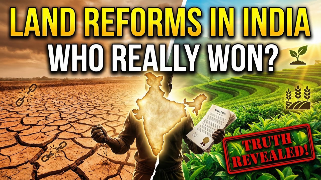 Land Reforms in India Explained | Zamindari, Tenancy, Ceiling Laws & Kerala–WB Models | UPSC