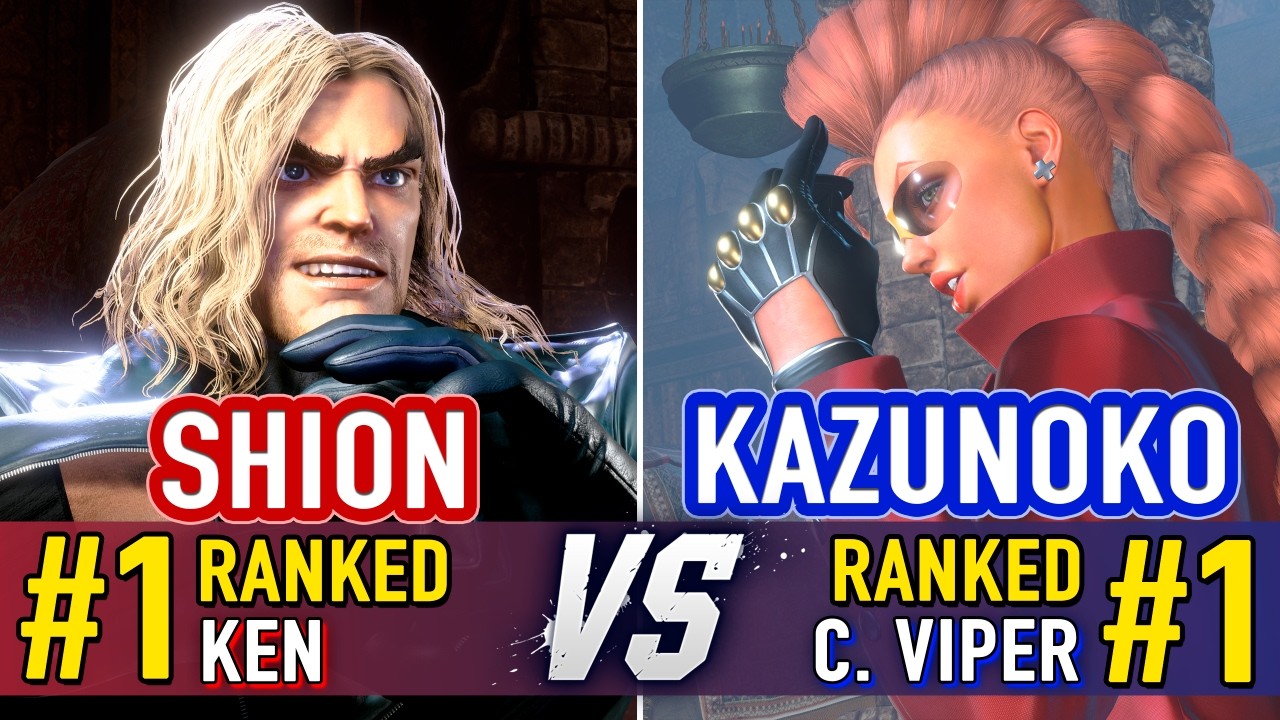 SF6 🤜 SHION (#1 Ranked Ken) vs KAZUNOKO (#1 Ranked C. Viper) 🤛 SF6 High Level Gameplay