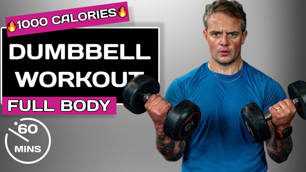 🔥BURN 1000 Calories🔥60 Min DUMBBELL Workout | Tabata, HIIT & Strength