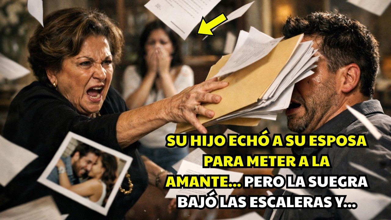 Su hijo echó a su esposa para meter a la amante... Pero la suegra bajó las escaleras y…
