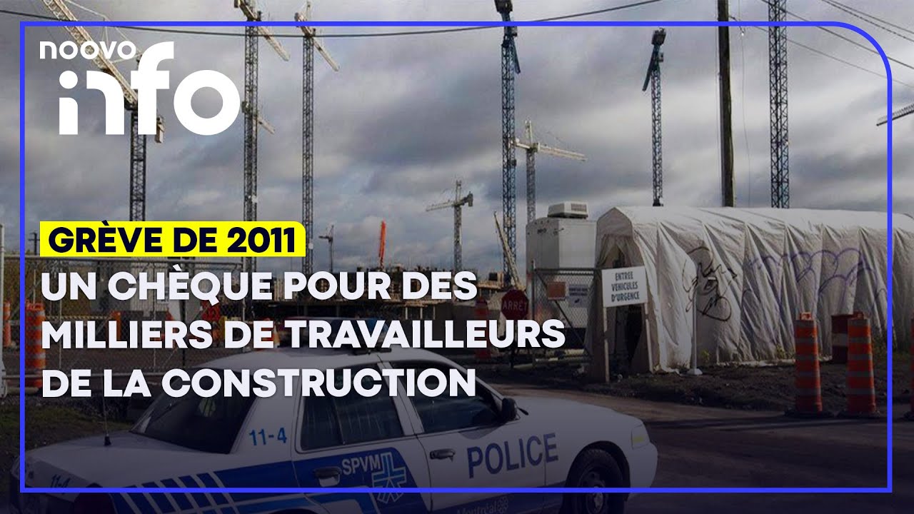 Un chèque allant jusqu'à 500$ pour des milliers de travailleurs de la construction québécois