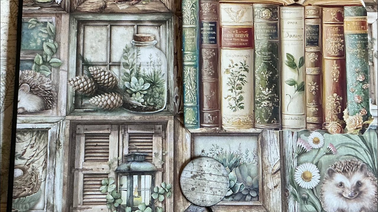 STAMPERIA Herbarium Silvae- pages 3 and 10