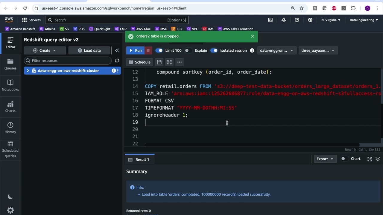Redshift COPY Command HandsOn
