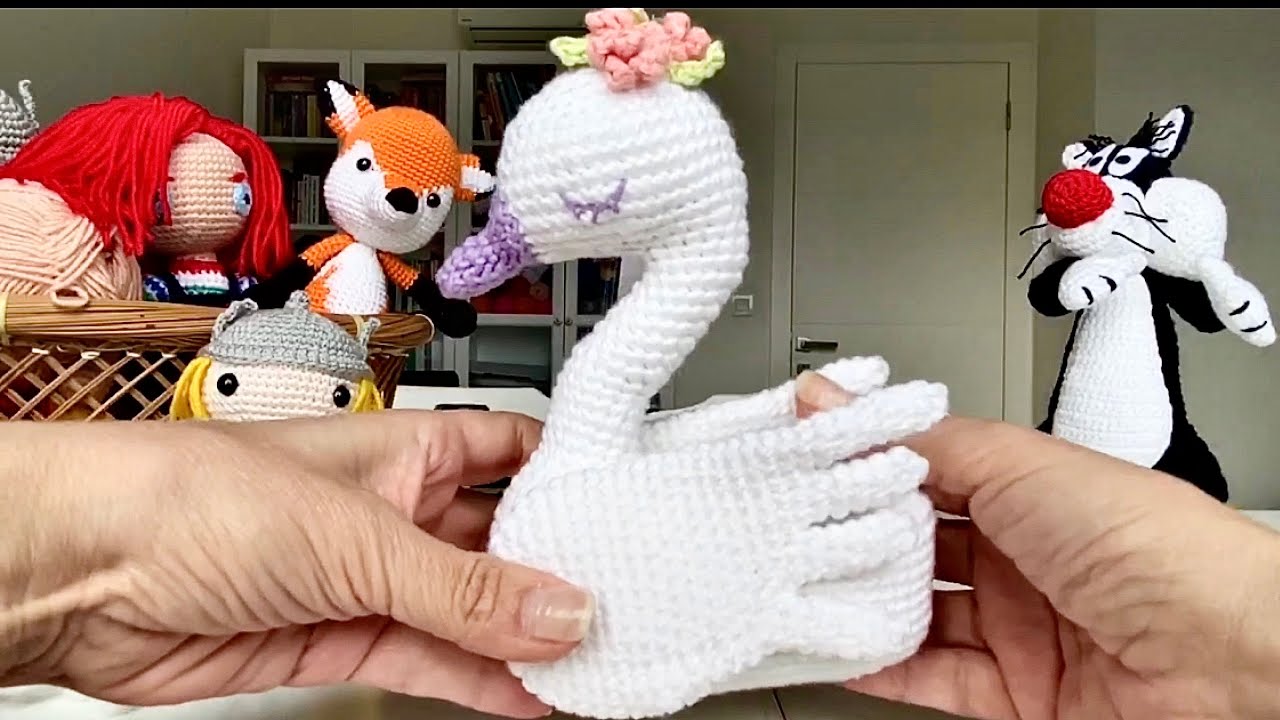 Amigurumi KUĞU Yapılışı - 4 |  | SUBTITLES 👍
