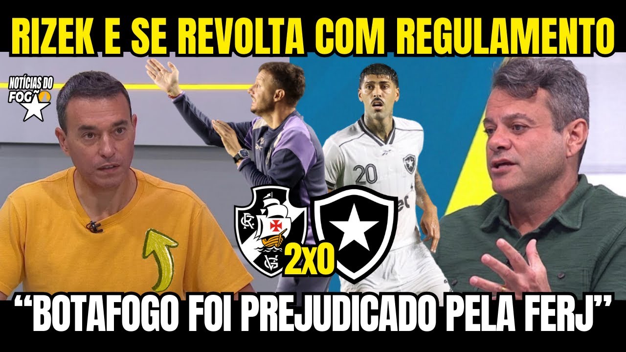 RIZEK SAI EM DEFESA DO BOTAFOGO! 