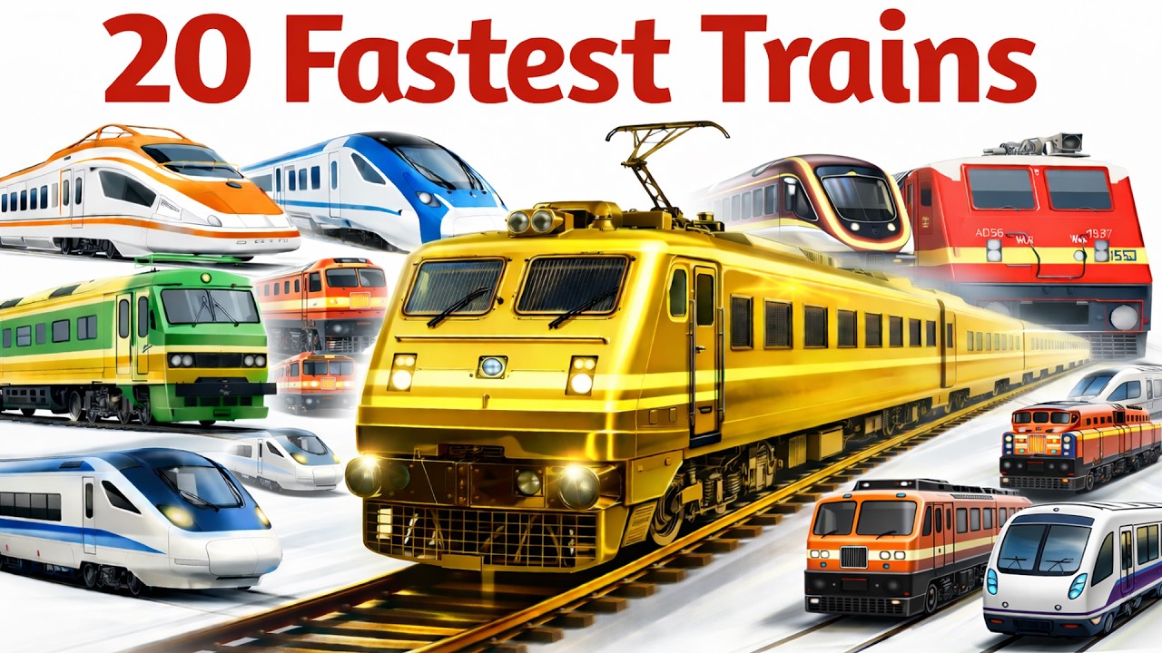 20 Rail Transport Names for kids | रेलगाड़ी के नाम  #train #indianrailways #kids #railway