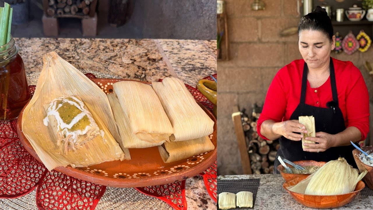 Tamales de Puerco en Salsa Verde - Receta Navideña - La Herencia de las Viudas