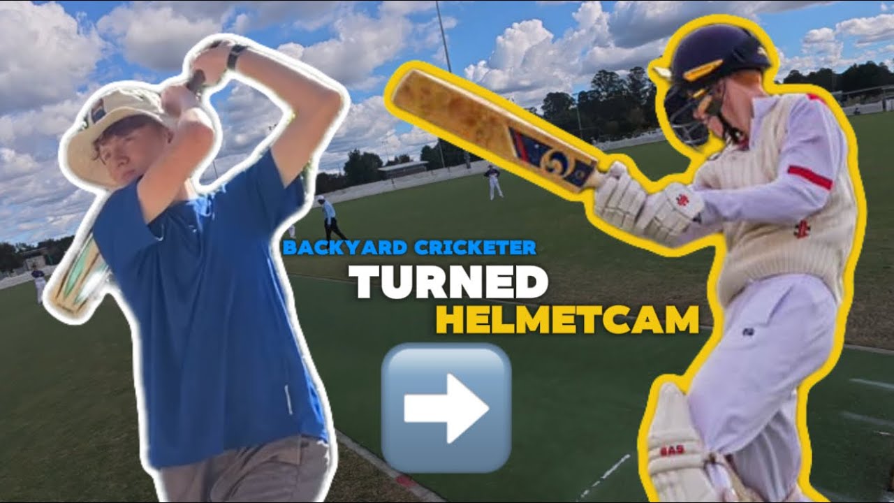 FIRST TIME wearing the HELMET CAM while BATTING