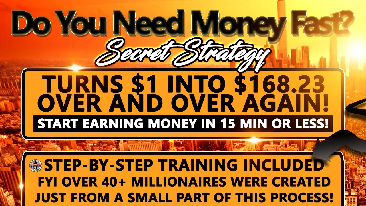 😍 How You Turn $1 Into $168.23 Over And Over Again! - Make Money Online At Home