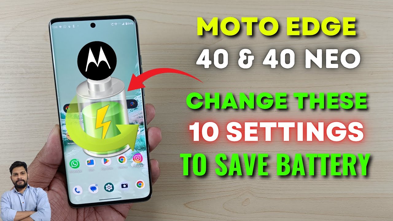 Moto Edge 40 и 40 Neo: измените эти 10 настроек, чтобы решить проблему разрядки аккумулятора