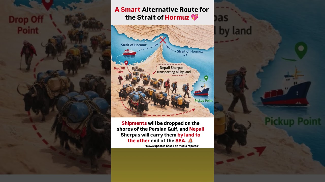 Shipment Plan to Bypass the Strait of Hormuz! 🚢🔥A Crazy Trade Route Idea Through the Persian Gulf!⛵🤯