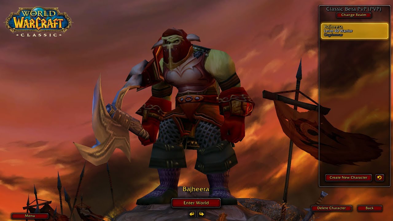 Bajheera - Arms Warrior 16-Kill WSG (Live Commentary) - Classic WoW Level 40 Warrior PvP