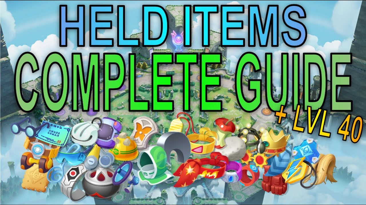 THE ULTIMATE Held Item Guide (With New Level 40)