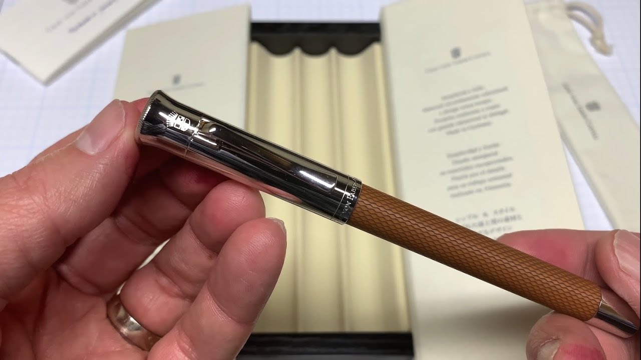 Graf Von Faber-Castell Guilloche inked with Diamine Oxblood