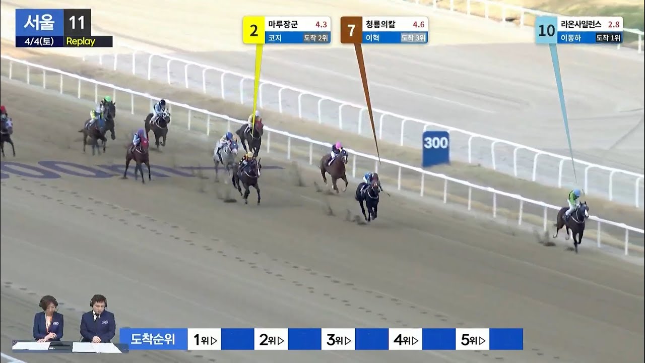 [더비온 동시 Live] 4월 4일 (토) 서울 9R, 10R, 11R 해설중계 라이브!