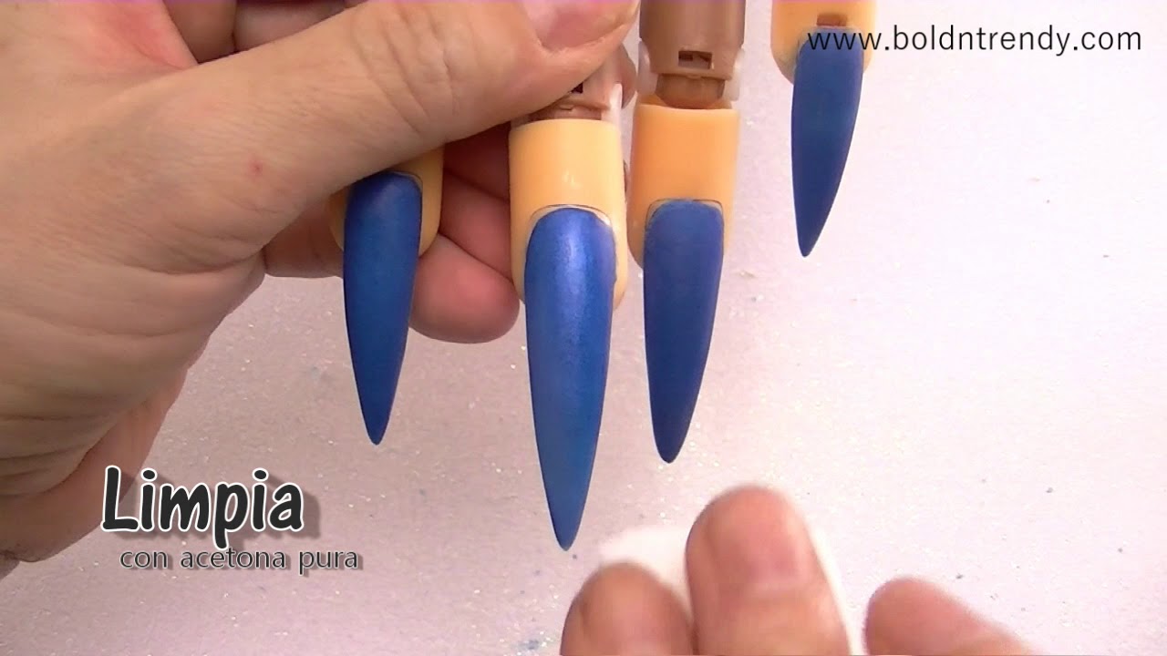 U&ntilde;as stiletto - U&ntilde;as Acrilicas E071