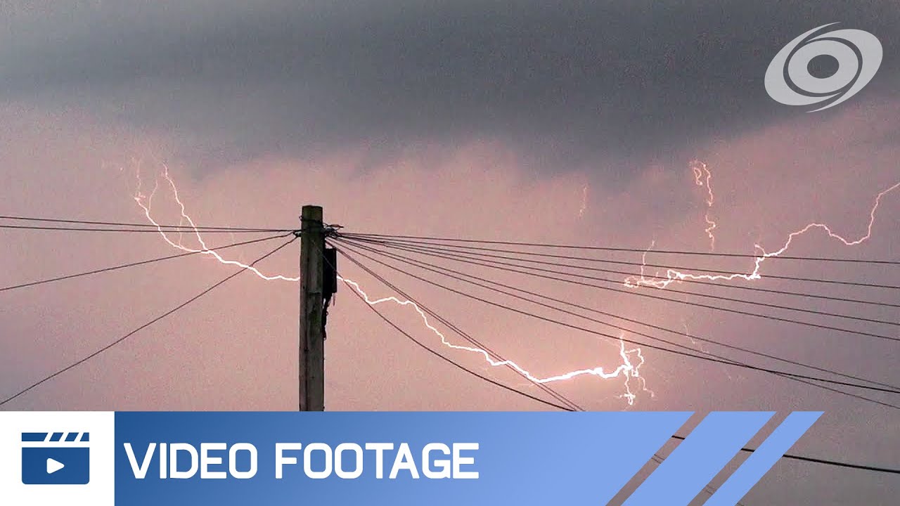 Thunderstorms over Greater Manchester, UK - July 1, 2015
