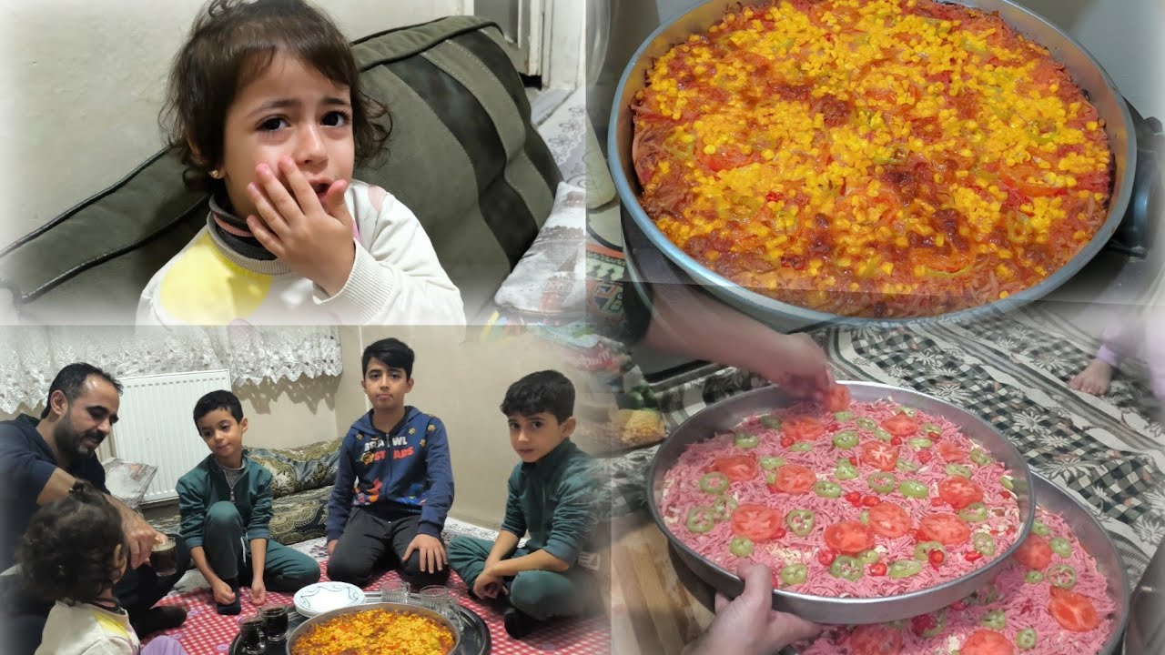 شوفوا ليش حماتي ما عاد تجي لعنا 🙁 فيانا ليش عم تبكي 🥺 بيتزا على طلب ولادي 🍕😋