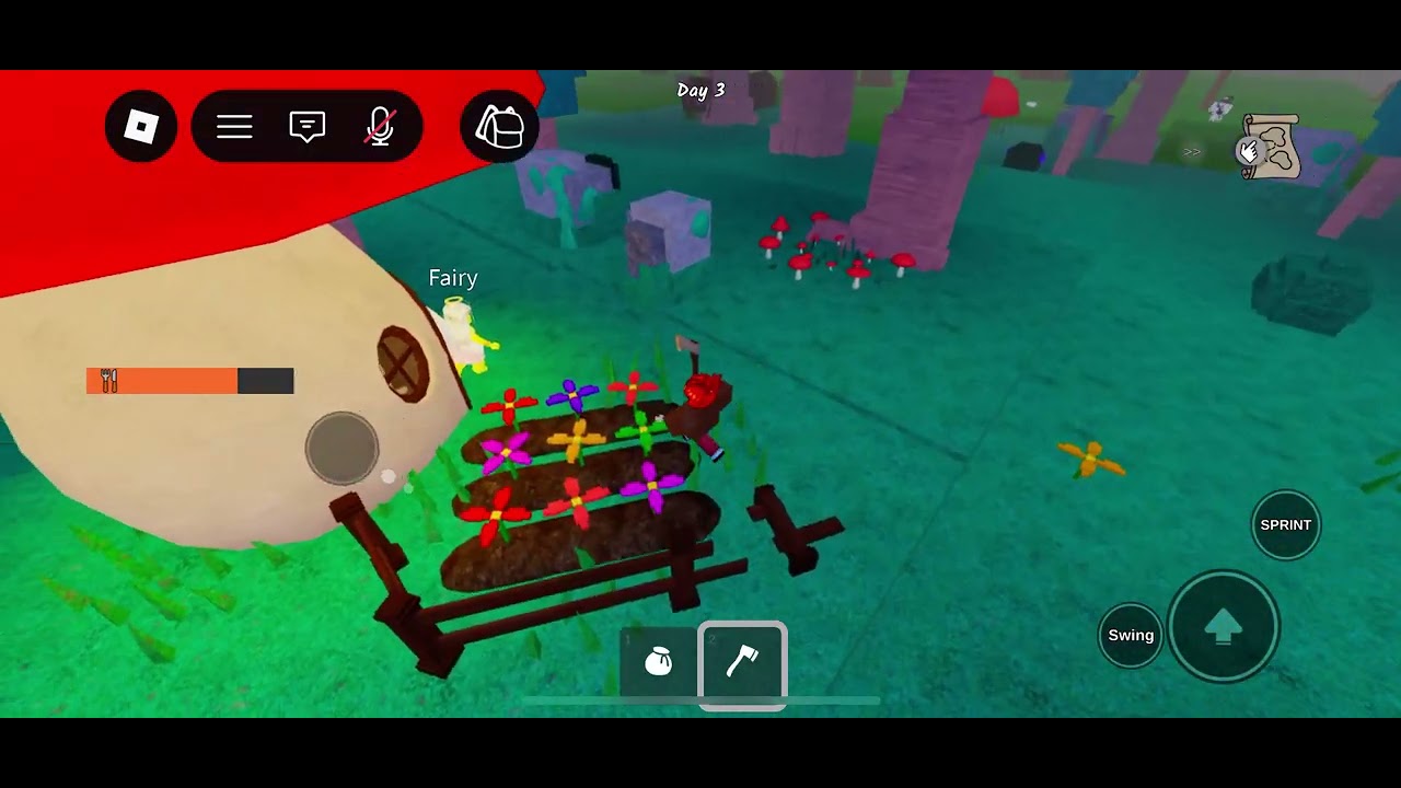 Roblox 99 Nights in the forest with family- First try