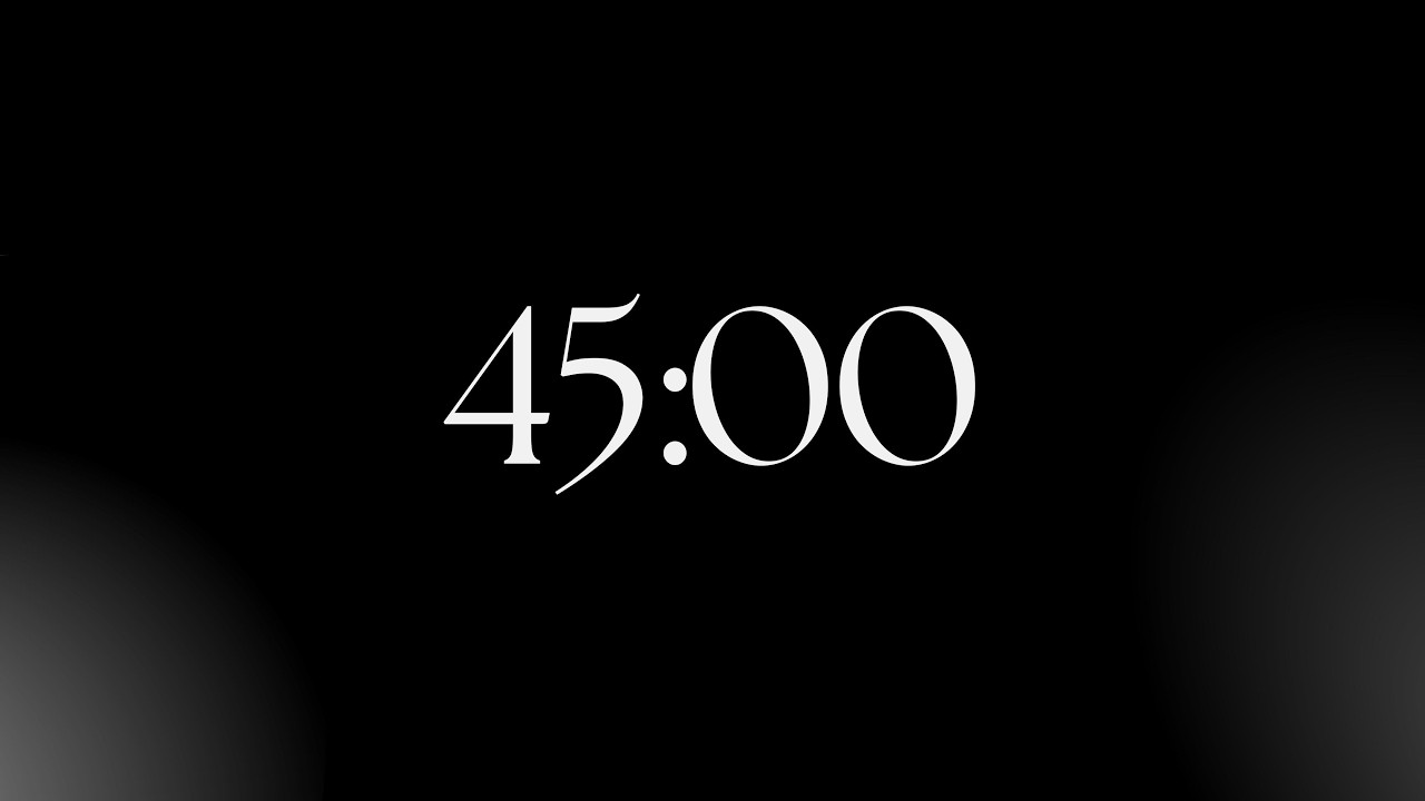 45 minutes to build mental discipline | minimal focus