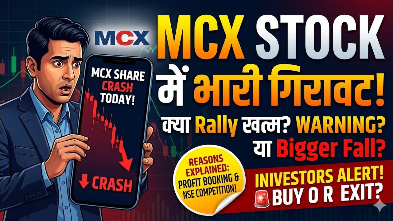 MCX Share Crash Today 😱 Profit Booking or a Bigger Warning? Full Analysis 2026