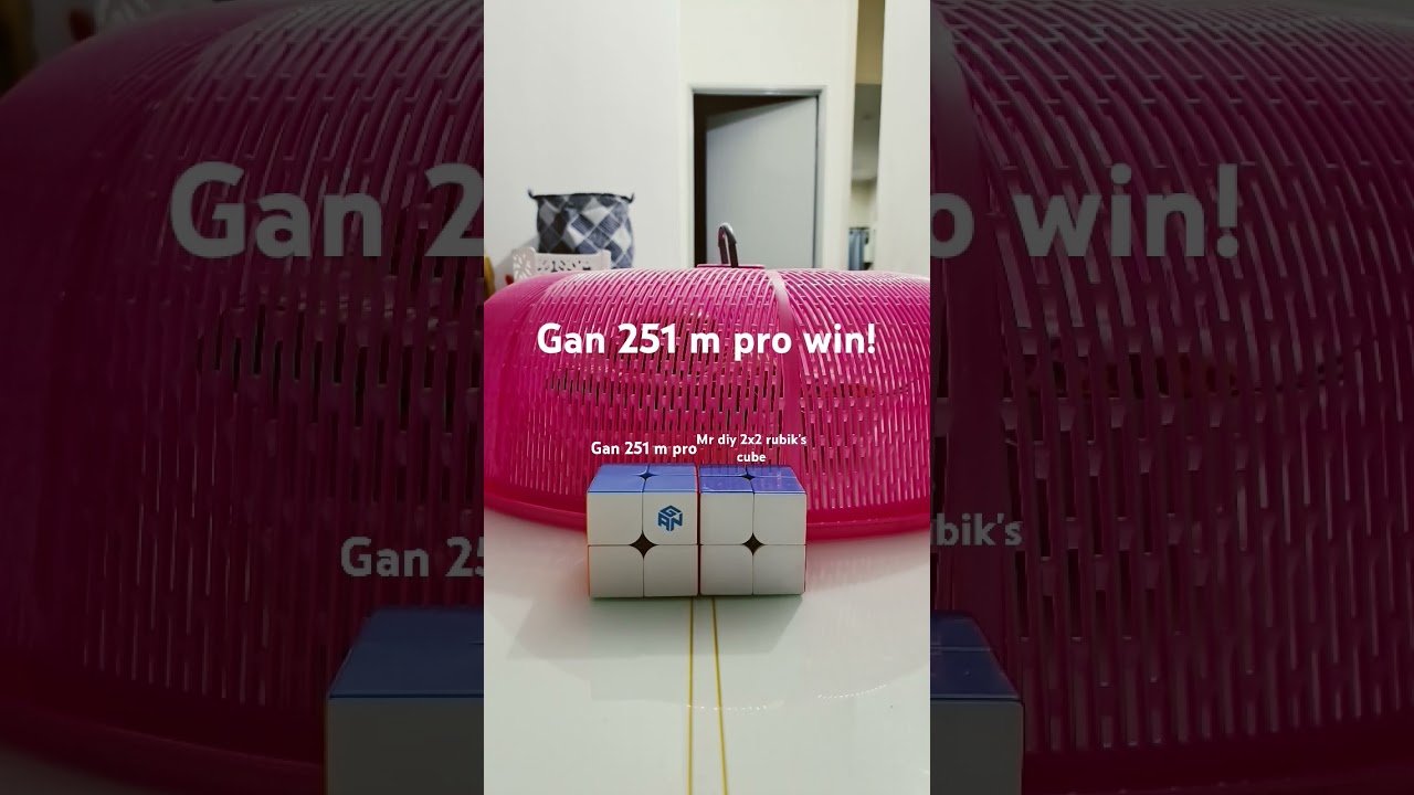 Gan 251 m pro vs mr diy 2x2 rubik's cube