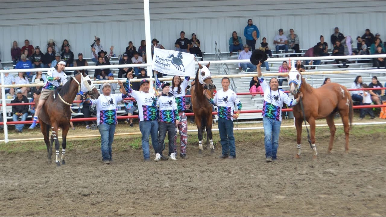 Maskwacis Indian relay races day 2 taking 1st in our heat 🐴🐎🏇🤩✨⭐️