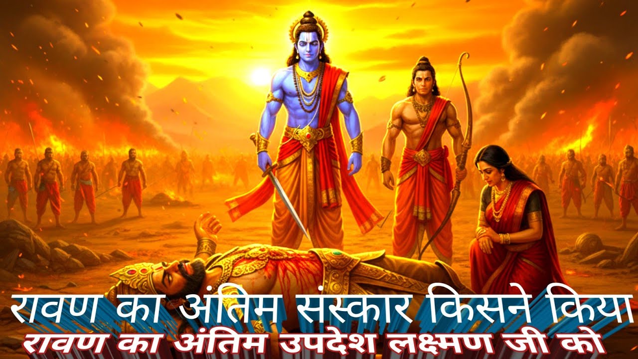 रावण का वध। रावण का अंतिम संस्कार। रावण का अंतिम उपदेश।Ravan Ka Antim Sanskar |#ramayan 