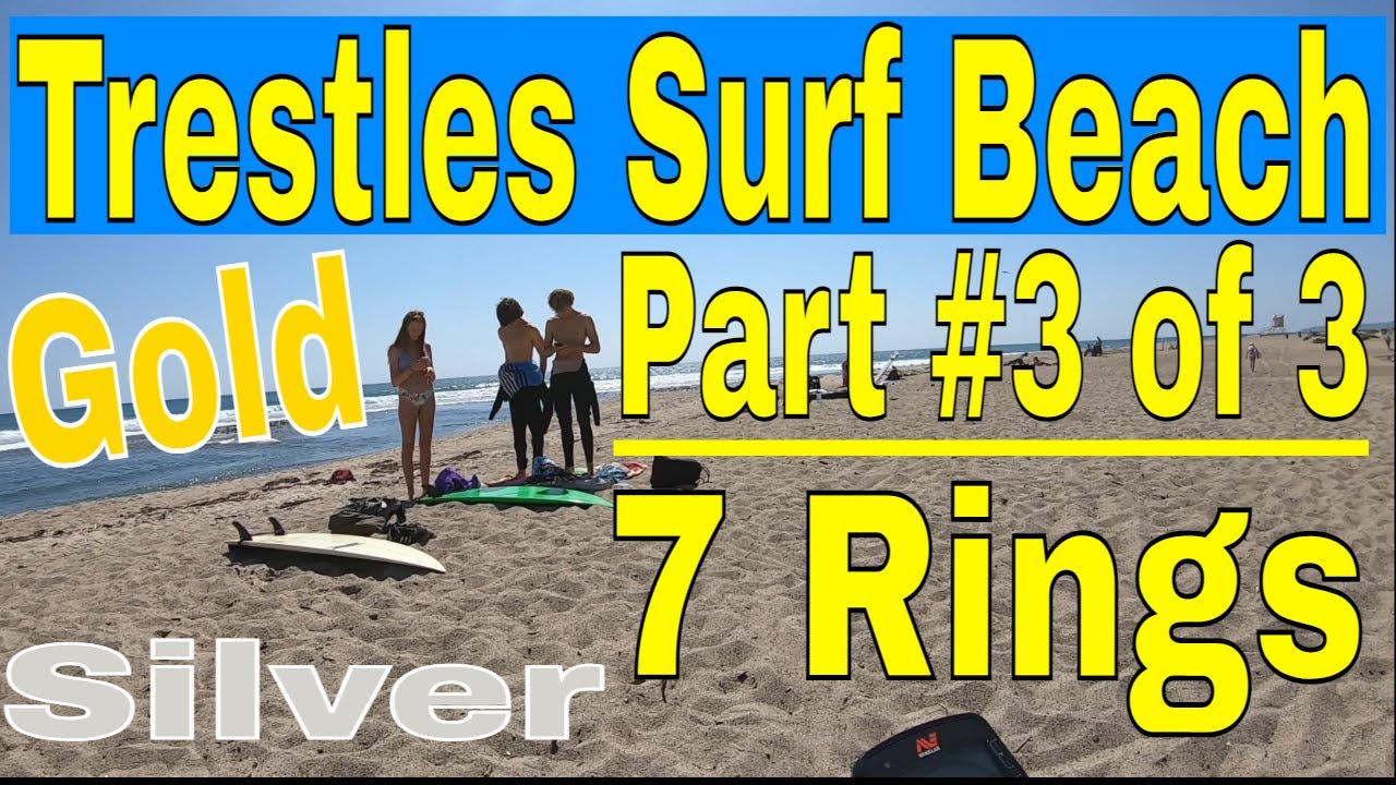 Metal Detecting Gold & Silver  Rings & Old Coins Treasure Hunting Trestles Beach Part 3