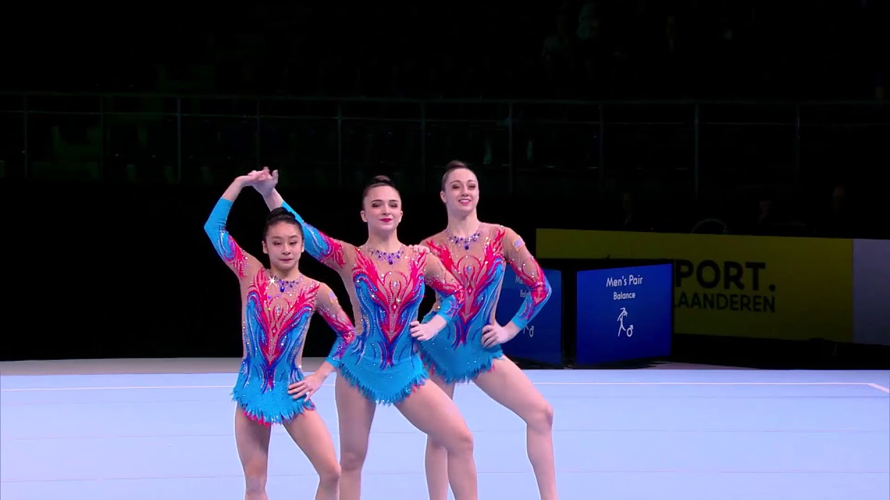 Chang, Davis, Freed - Dynamic - 2018 Acrobatic Gymnastics World Championships - Qualifying