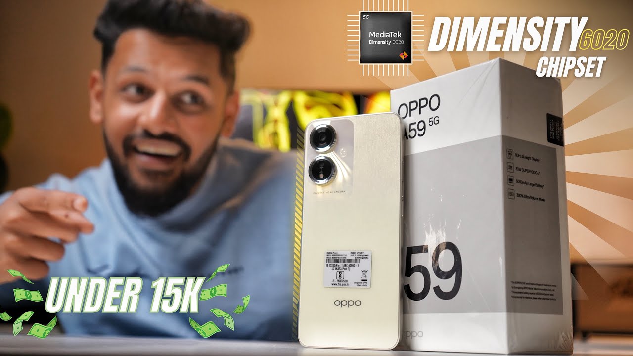Oppo A59 5g Unboxing & Review🔥”New Budget Phone under 15k😱