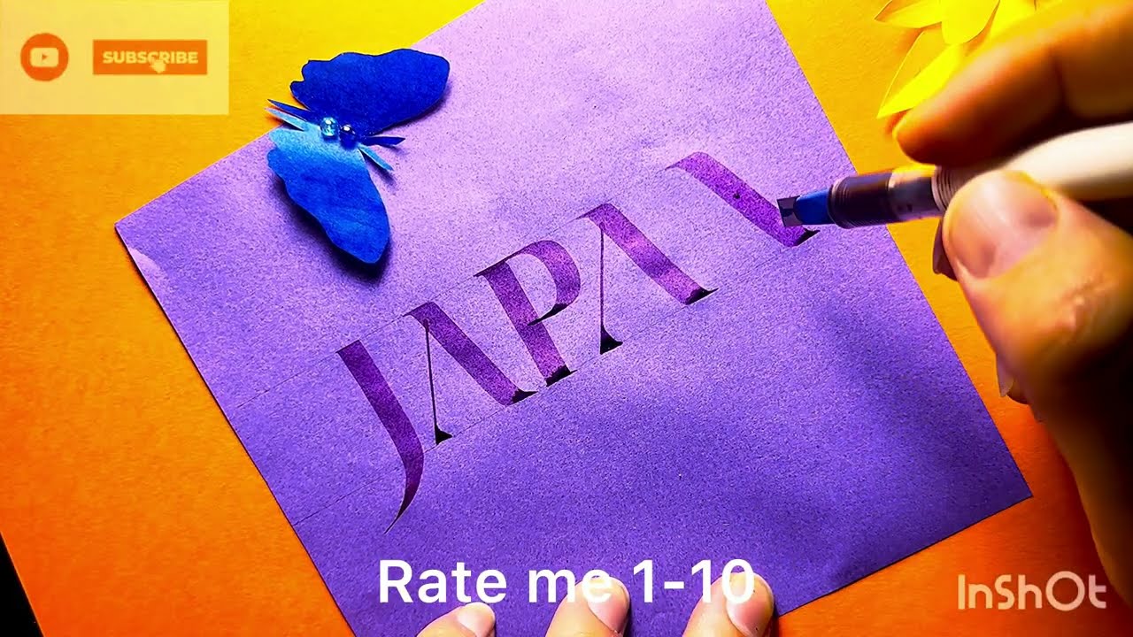 Japan name calligraphy / Japan compilation calligraphy name / satisfying calligraphy of Japan name