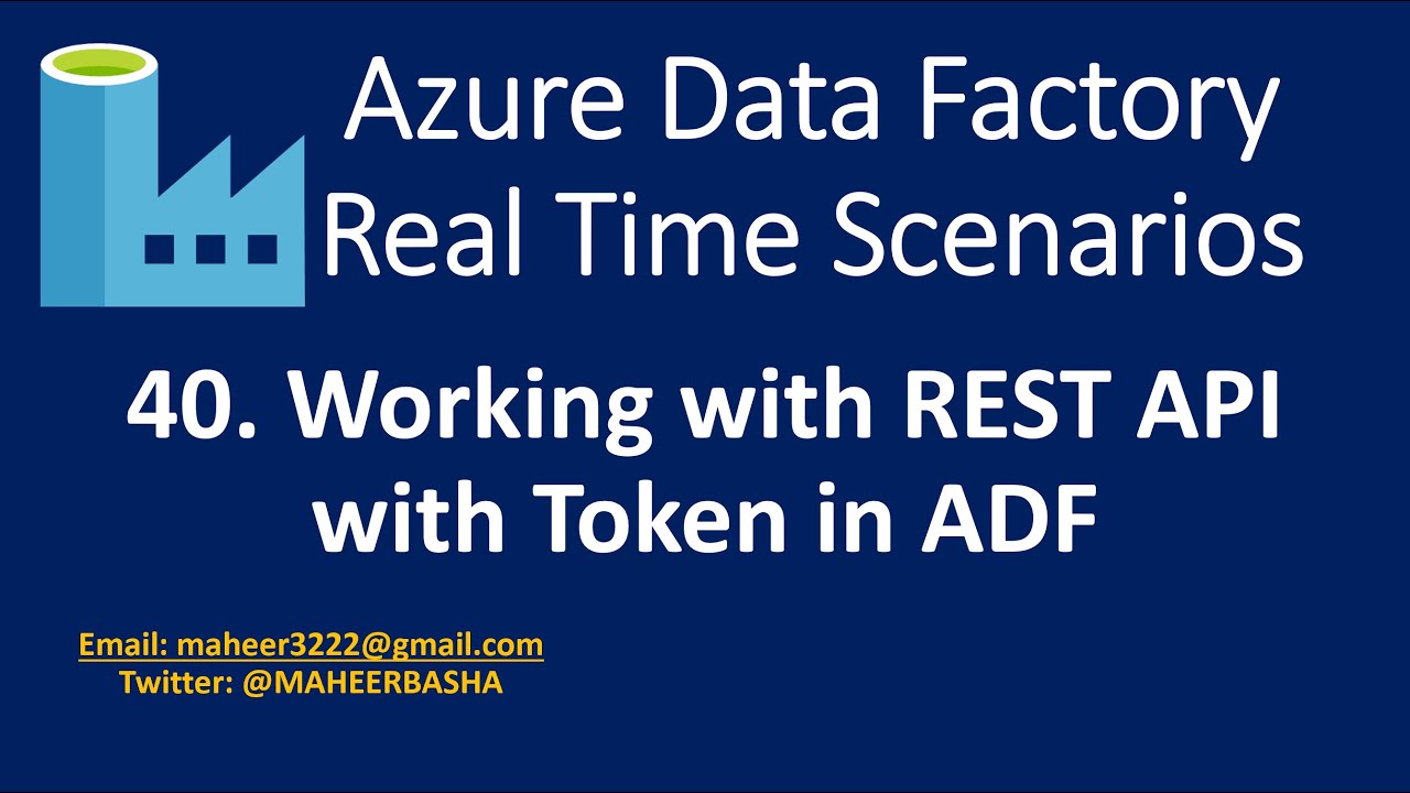 40. Работа с REST API на основе токенов в Azure Data Factory