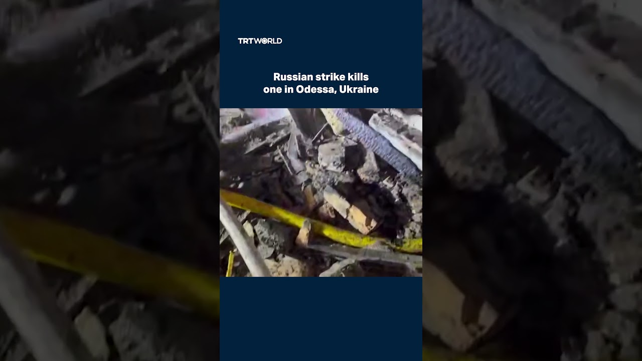 Russian strike kills one in Odessa, Ukraine