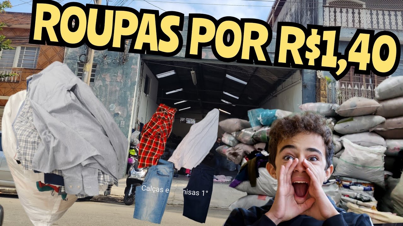 BRECHÓ NO ATACADO VENDE MUITO BARATO ROUPAS POR APENAS R$1,40