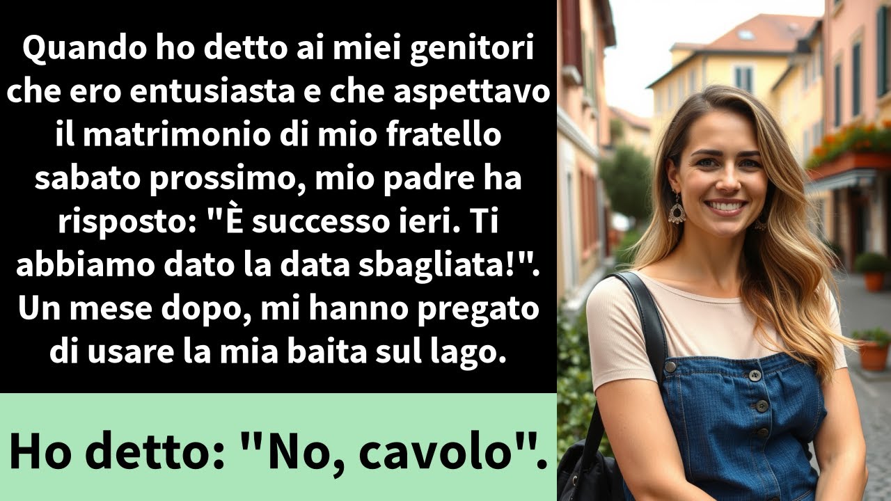 Quando ho detto ai miei genitori che ero entusiasta e che aspettavo il matrimonio di mio fratello