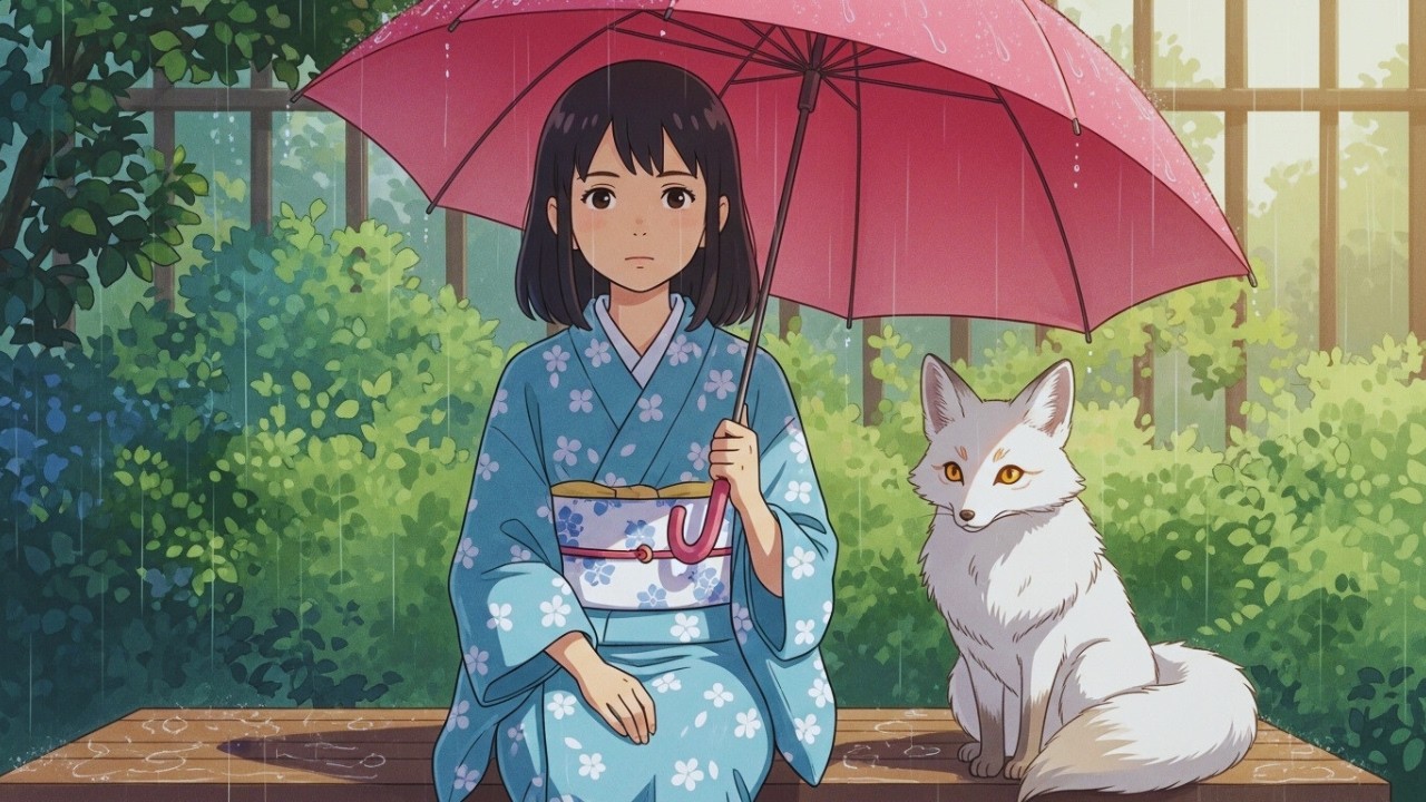 When the Fireflies Returned 🌙 Cozy Japanese Village Story | Ghibli Inspired ASMR for Sleep & Peace