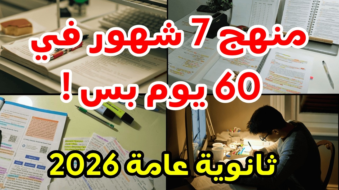 ازاي تلم منهج ثانوية عامة بالكامل في ٦٠ يوم بس قبل آخر شهر مراجعة📝الحق نفسك👌ازاي تلم المتراكم⏰