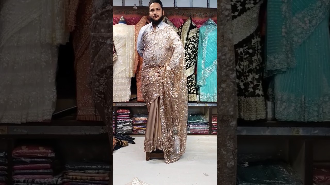 Silk With Net Saree #indiansaree #anumwithlife #fancysaree #sareefashion #pakistanisaree #saree